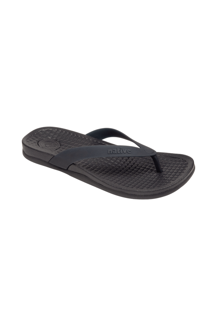 Bottom view of a Native Shoes Paolo Wanderfoam | Jiffy Black / Jiffy Black Footwear in Jiffy Black / Jiffy Black