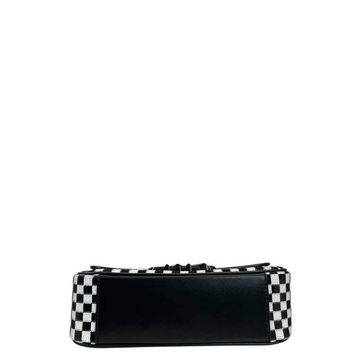Michael Kors Parker Medium Sequined Checkerboard Shoulder Bag