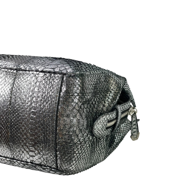Philipp Plein Skull Tote Bag Silver Leather