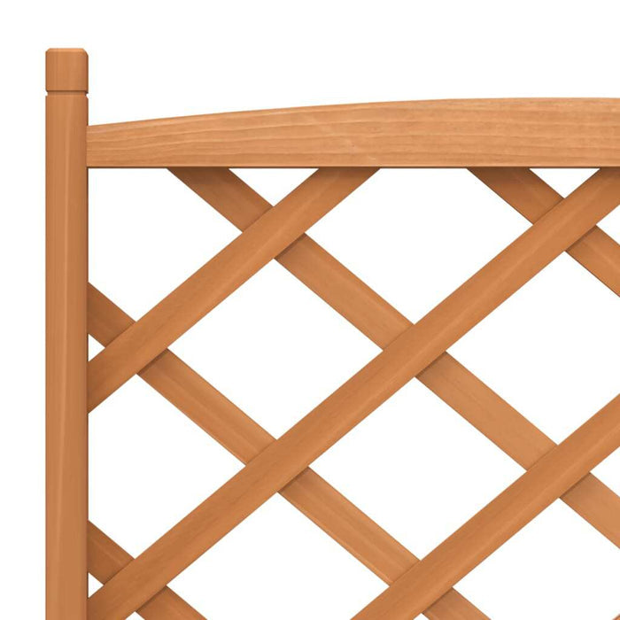 Planter with Trellis Solid Fir Wood Garden Climbing Plants Outdoor Decor Brown