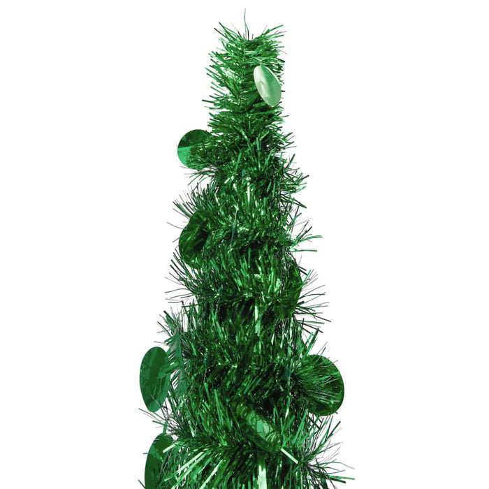 Pop-up Artificial Christmas Tree 180cm PET Collapsible Indoor Outdoor Xmas Green