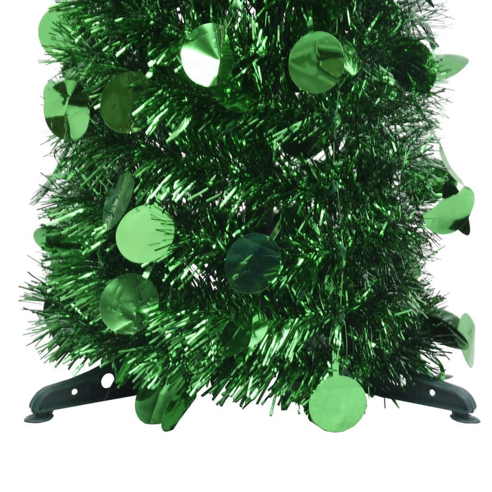 Pop-up Artificial Christmas Tree 180cm PET Collapsible Indoor Outdoor Xmas Green