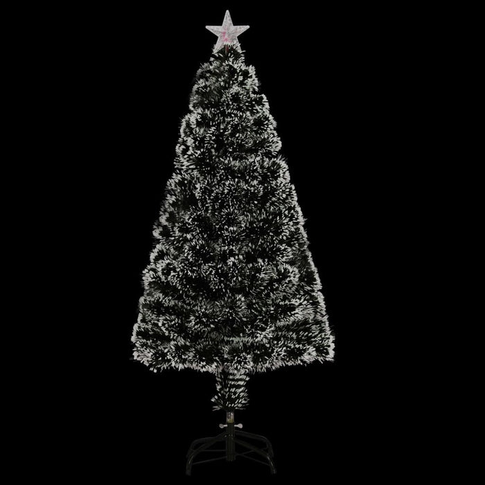 Pre-Lit Christmas Tree 120cm Fibre Optic LED Lights Stand Xmas Green White