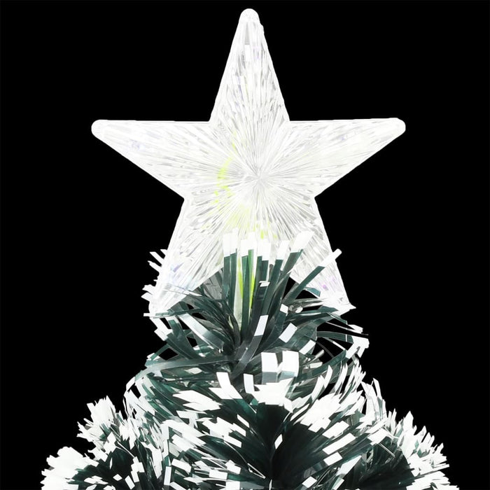 Pre-Lit Christmas Tree 120cm Fibre Optic LED Lights Stand Xmas Green White