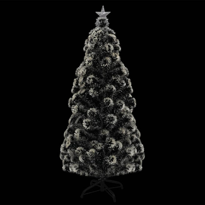 Pre-Lit Christmas Tree 210cm Fibre Optic LED Lights Stand Xmas Green White