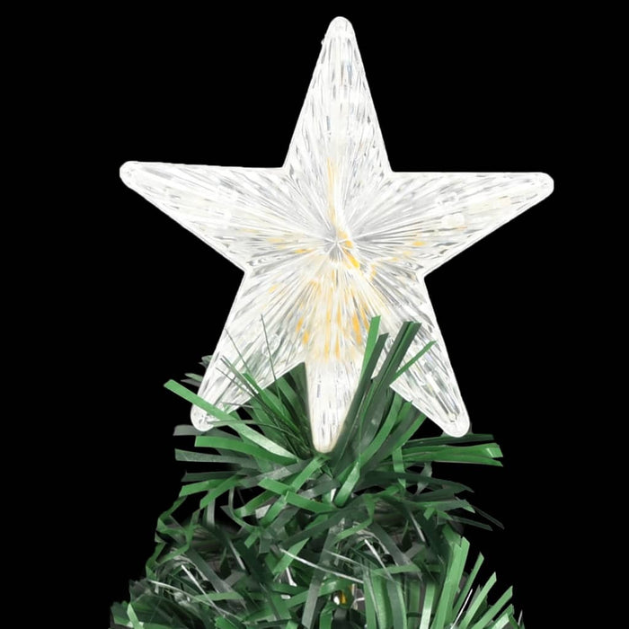Pre-Lit Christmas Tree with Stand 120cm Fibre Optic LED Lights Xmas Decor