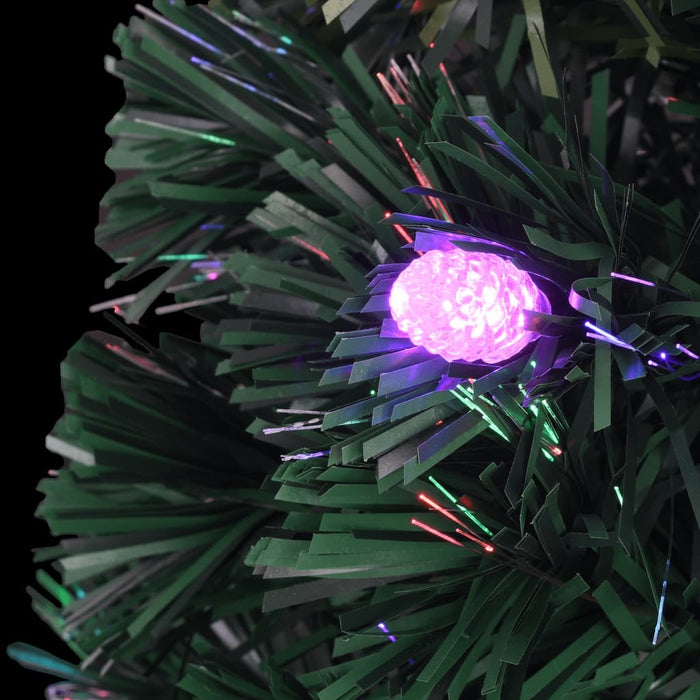 Pre-Lit Christmas Tree with Stand 150cm Fibre Optic LED Lights Xmas Decor