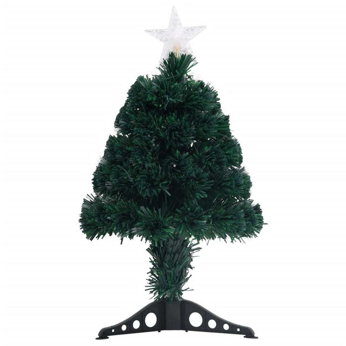 Pre-Lit Christmas Tree with Stand 64cm Fibre Optic LED Lights Xmas Decor