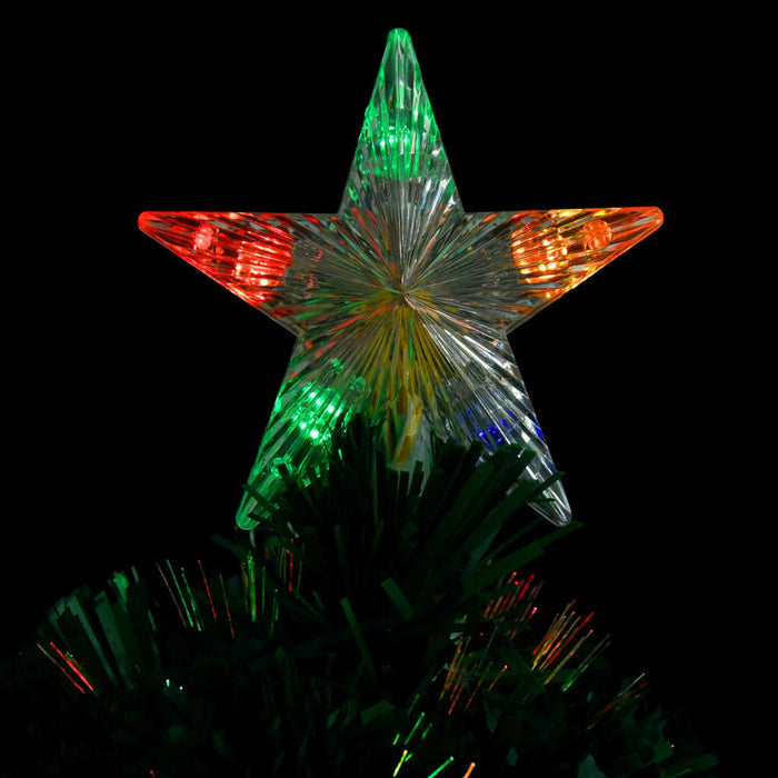 Pre-Lit Christmas Tree with Stand 64cm Fibre Optic LED Lights Xmas Decor