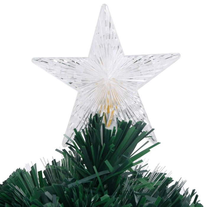 Pre-Lit Christmas Tree with Stand 64cm Fibre Optic LED Lights Xmas Decor