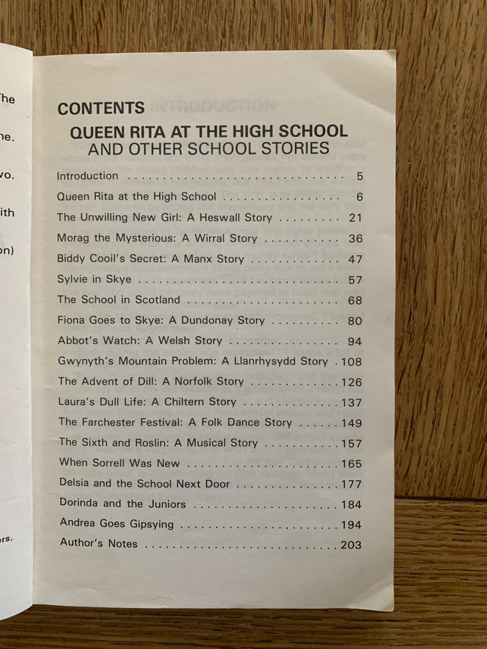 Queen Rita at the High School and Other School Stories (signed)