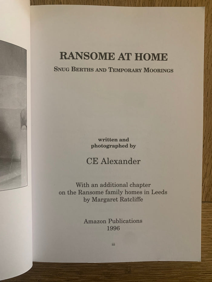 Ransome at Home: Snug Berths and Temporary Moorings
