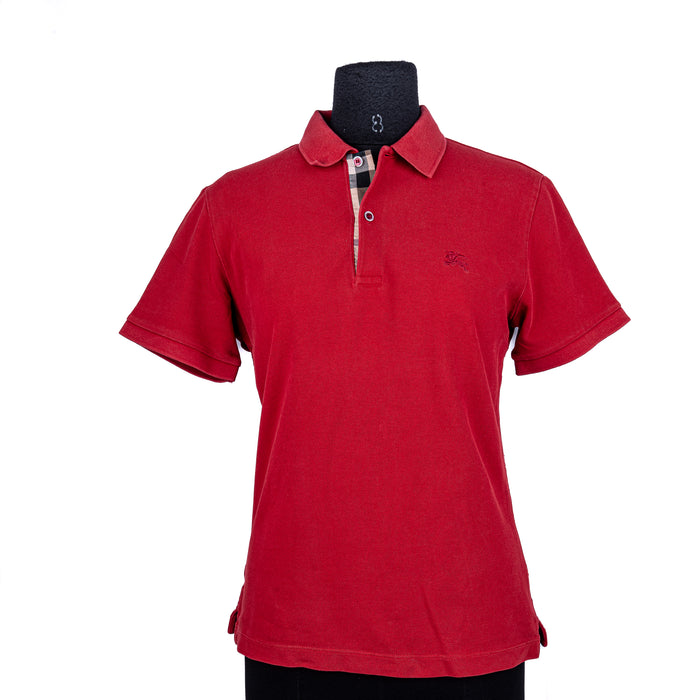 Red Polo Neck T-Shirt