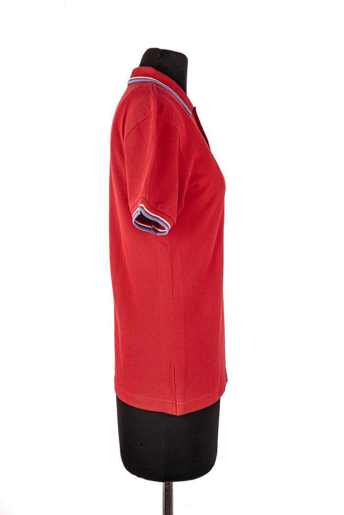 Red Polo Neck T-Shirt
