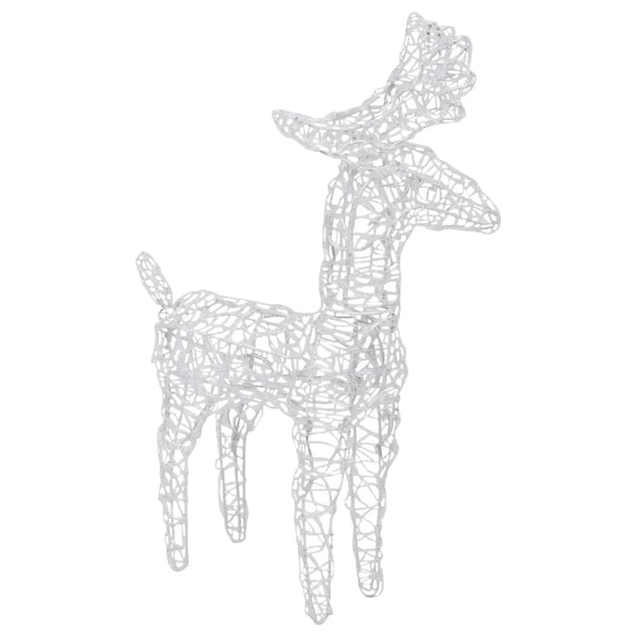 Reindeers & Sleigh Christmas Decoration 280x28x55 cm Acrylic