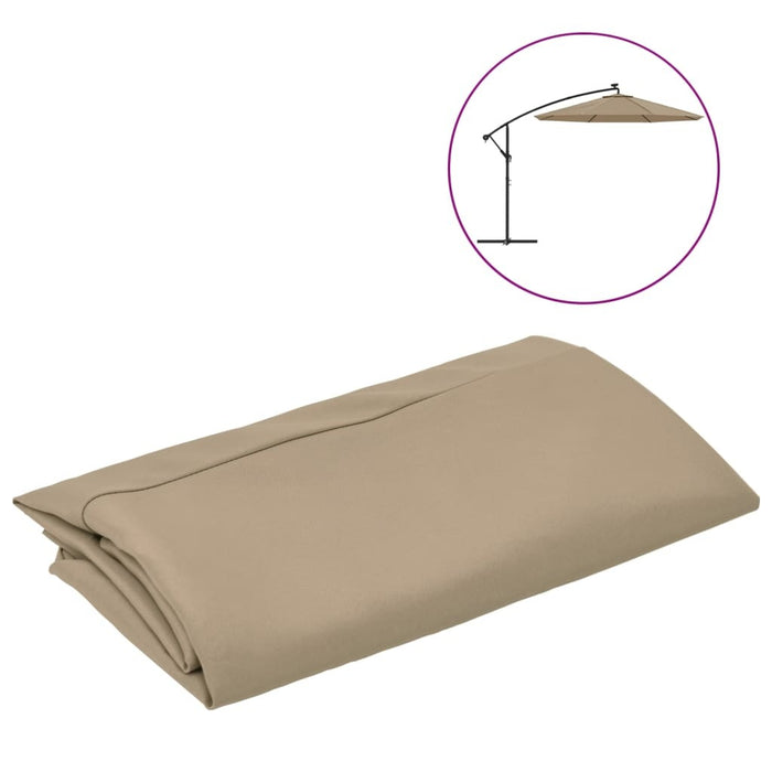 Replacement Cantilever Umbrella Fabric UV Protective Polyester 350cm Taupe