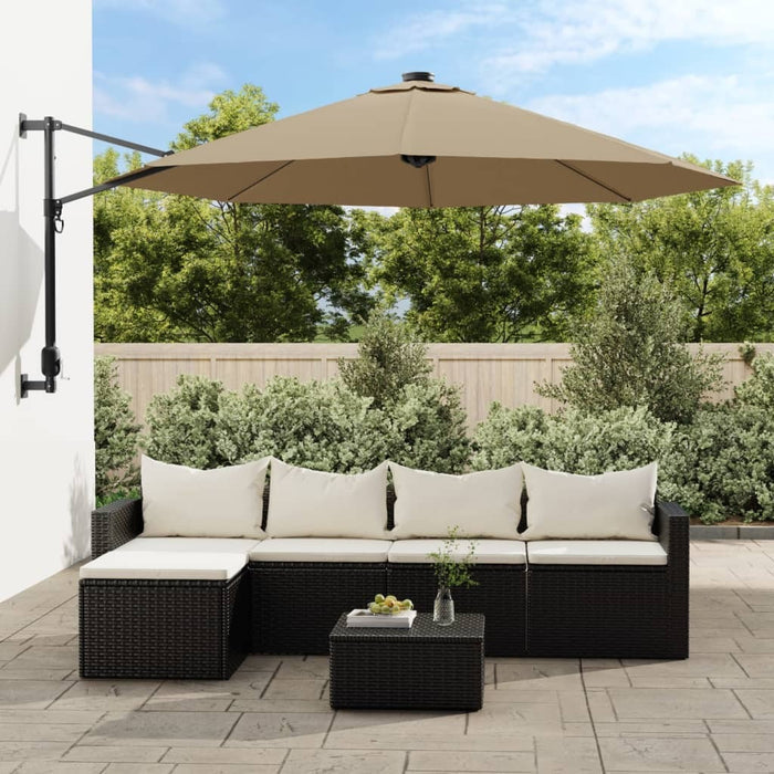 Replacement Cantilever Umbrella Fabric UV Protective Polyester 350cm Taupe