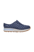 Side view of a Native Shoes Kids Robbie Block Kids Footwear in Rgtabl/Slkgry/Kingr/Uvspckrb