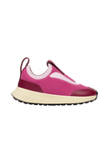 Side view of a Native Shoes Kids Robbie Dash Kids Footwear in Smbpnk/Tapoffwht/Jfyblk