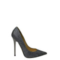 Jimmy Choo Romy Pointed Toe Black Glitter Pumps EU 34