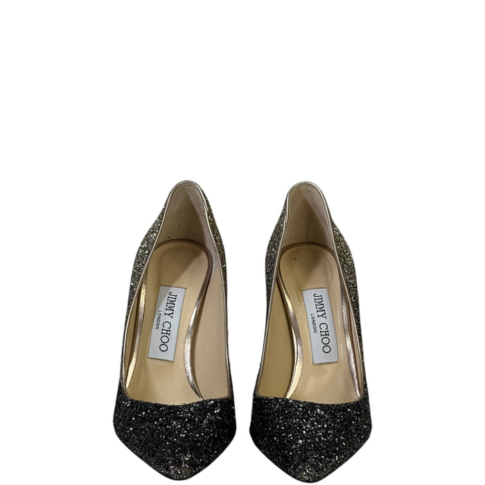 Jimmy Choo Romy Pumps Gradation Coarse Glitter Size 36