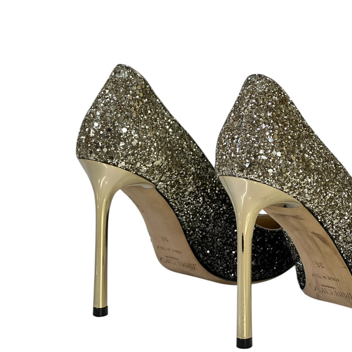 Jimmy Choo Romy Pumps Gradation Coarse Glitter Size 36