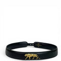 Sabyasachi Royal Bengal Tiger Belt Black Leather 76cm