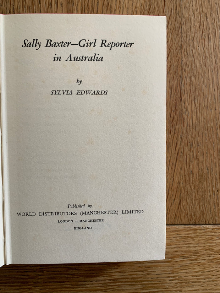 Sally Baxter - Girl Reporter in Australia