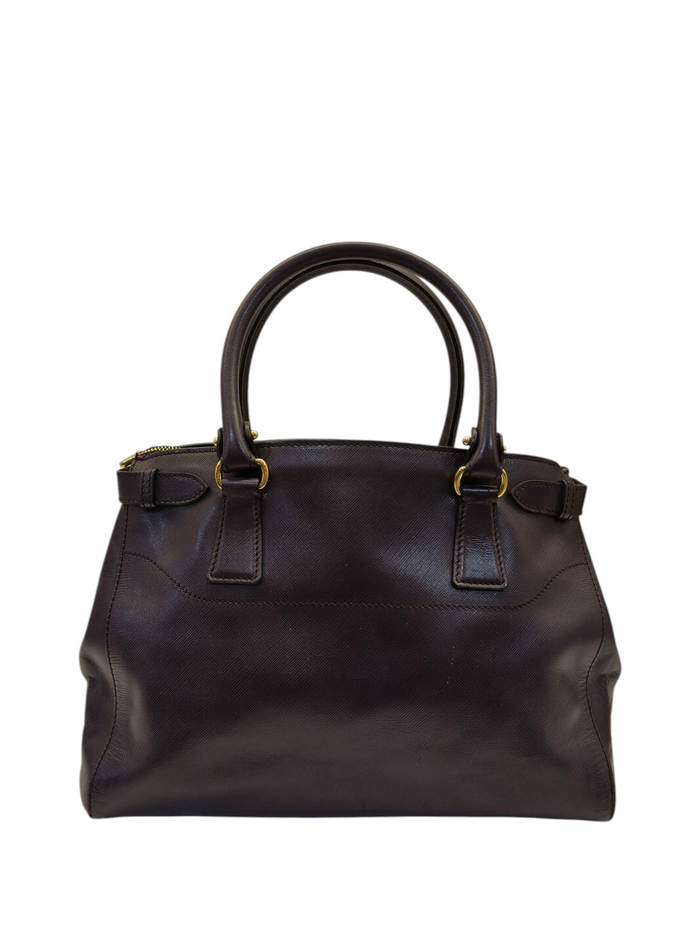 Salvatore Ferragamo Beky Burgundy Large Tote Bag