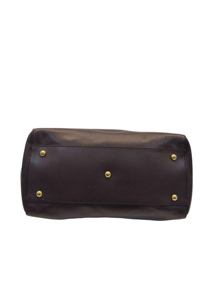 Salvatore Ferragamo Beky Burgundy Large Tote Bag
