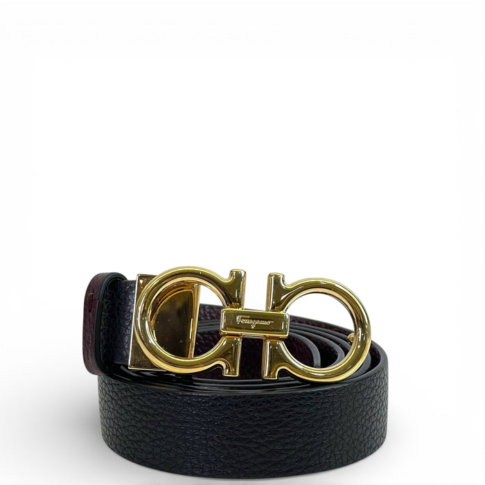Salvatore Ferragamo Gold Gancini Buckle Belt 100 cm