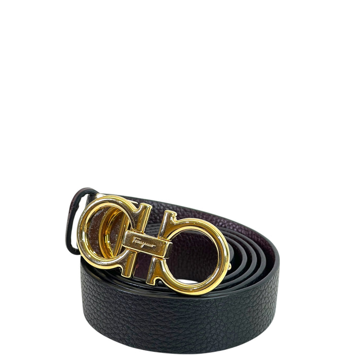 Salvatore Ferragamo Gold Gancini Buckle Belt 100 cm