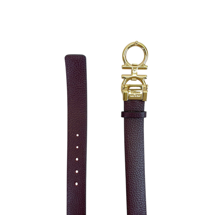 Salvatore Ferragamo Gold Gancini Buckle Belt 100 cm