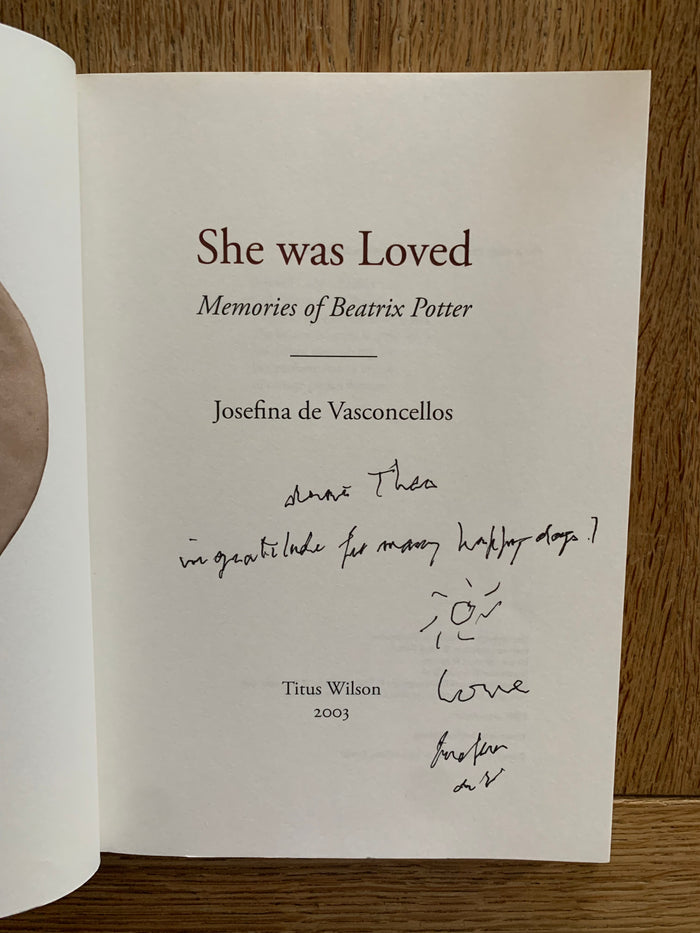 She Was Loved - Memories of Beatrix Potter (signed + Promotional Flyer for Book Launch)