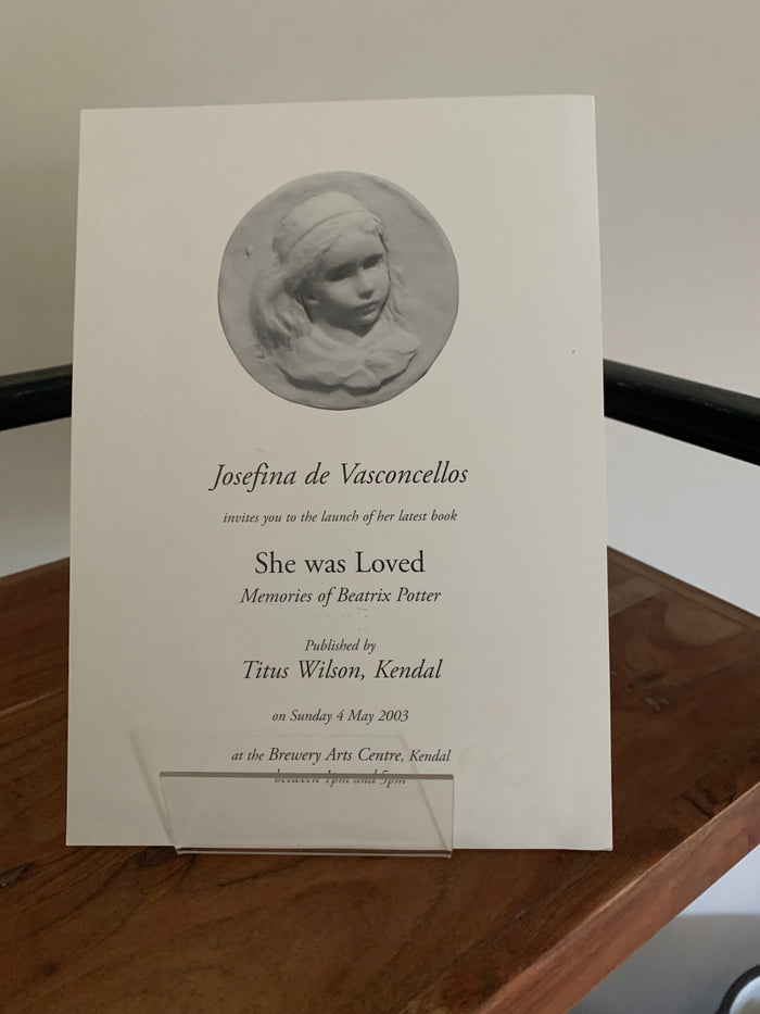She Was Loved - Memories of Beatrix Potter (signed + Promotional Flyer for Book Launch)