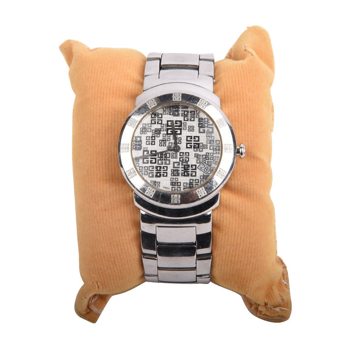 Givenchy Silver Apsaras Round Women's Wrist watch