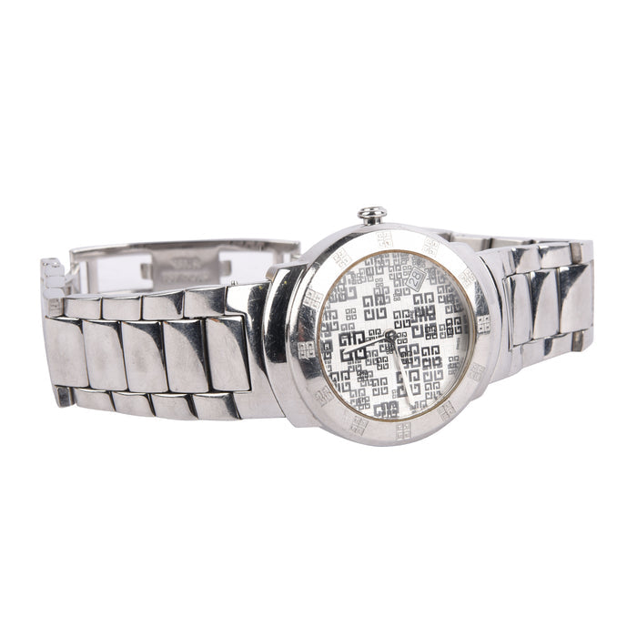 Givenchy Silver Apsaras Round Women's Wrist watch