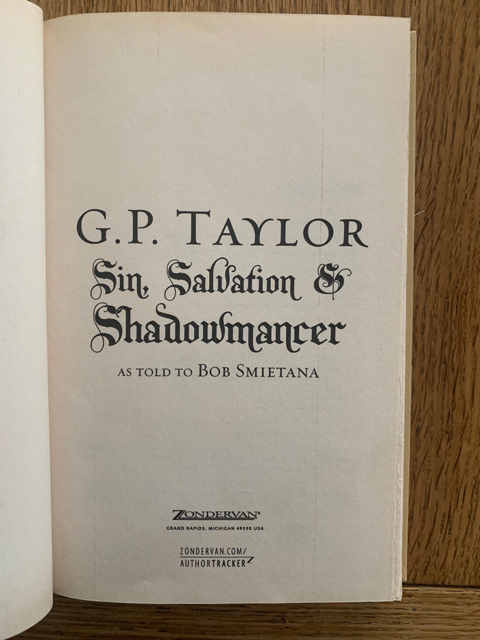 Sin, Salvation and Shadowmancer