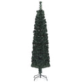 Slim Artificial Christmas Tree with Stand 120cm Fibre Optic LED Xmas Decor