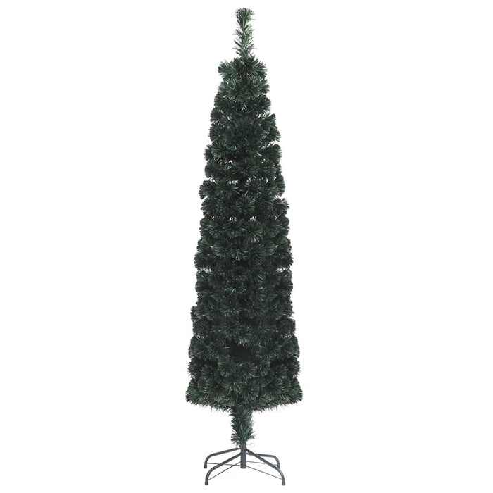 Slim Artificial Christmas Tree with Stand 120cm Fibre Optic LED Xmas Decor