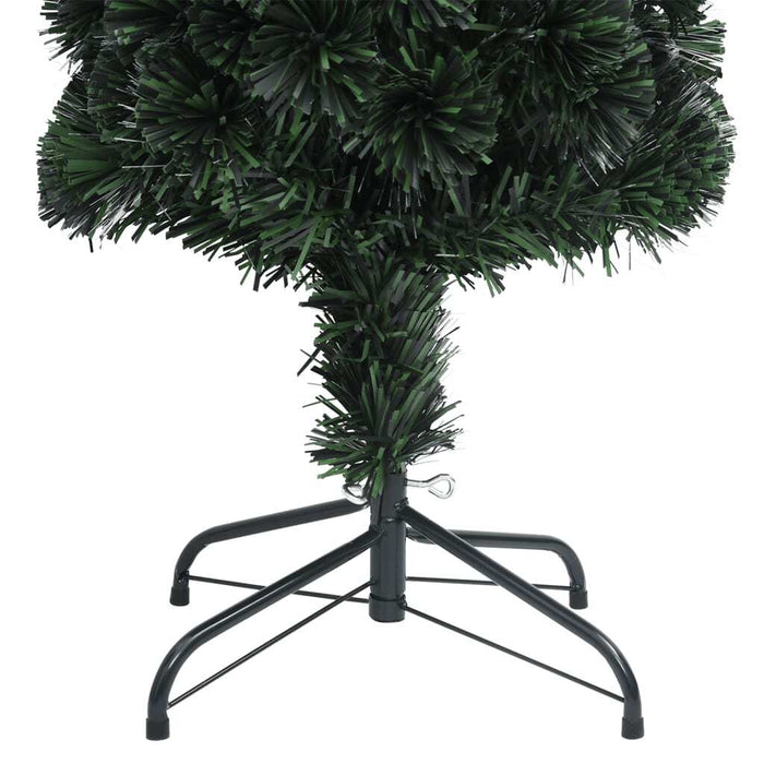 Slim Artificial Christmas Tree with Stand 120cm Fibre Optic LED Xmas Decor