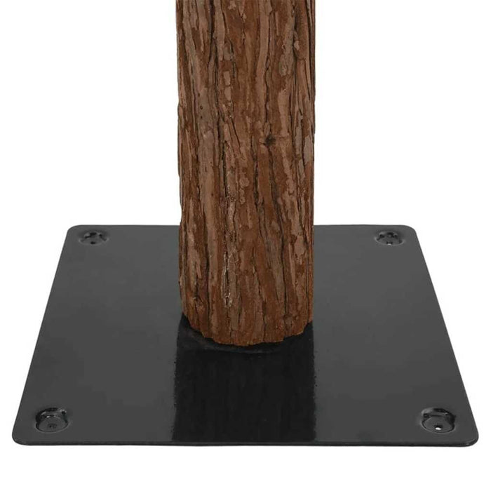 Slim Christmas Tree Green 210 cm PVC and Solid Pine wood