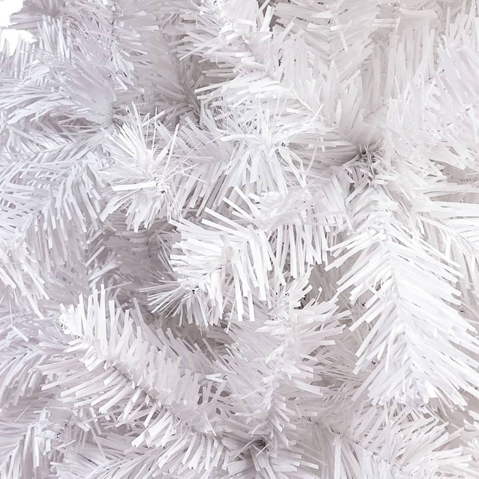 Slim Christmas Tree with LEDs&Ball Set White 240 cm