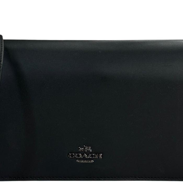 Coach Slim Crossbody Bag Black Leather