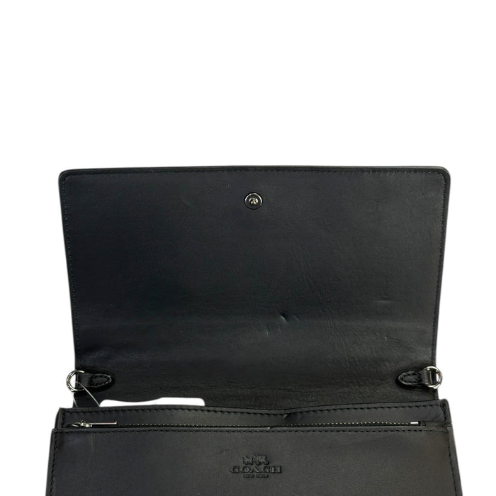 Coach Slim Crossbody Bag Black Leather