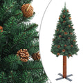 Slim Pre-lit Christmas Tree with Ball Set Green 180 cm