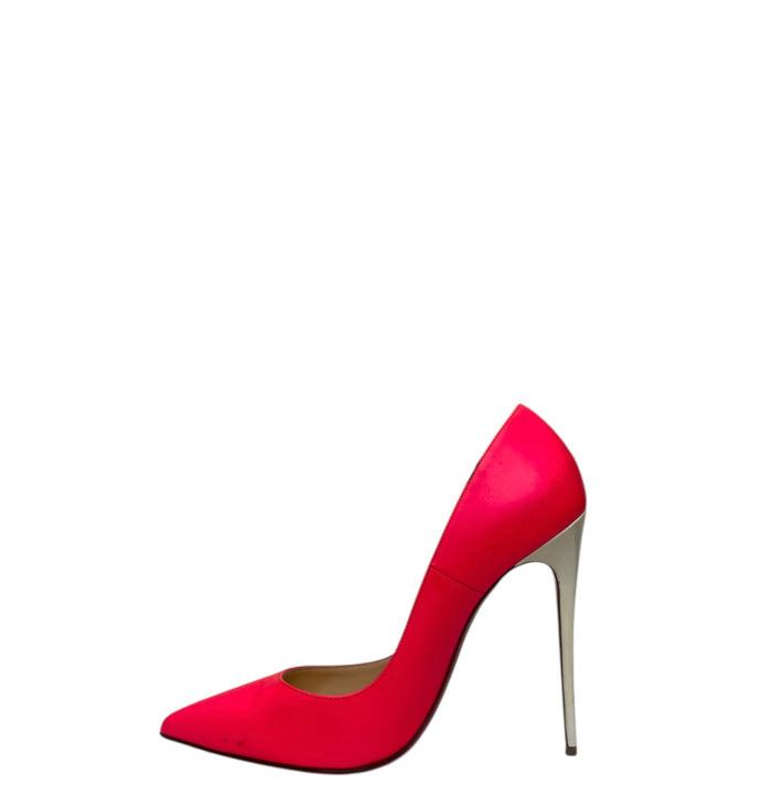 Christian Louboutin So Kate Pumps Neon Hot Pink/Beige EU 38