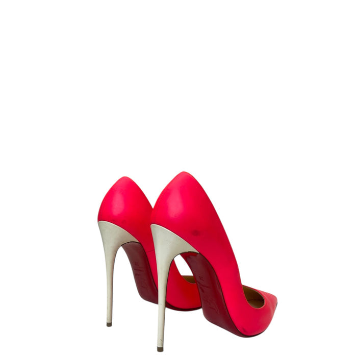 Christian Louboutin So Kate Pumps Neon Hot Pink/Beige EU 38
