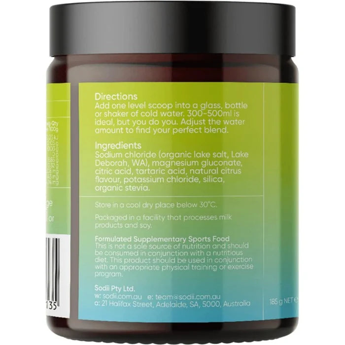 Sodii Everyday Hydration Salts 185g Citrus