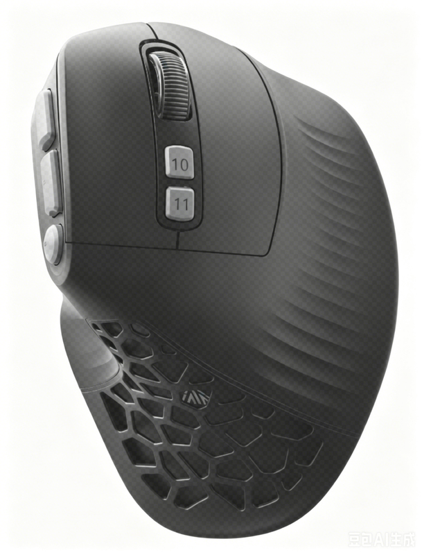 SOLAKAKA E9 Pro Vertical MMO Mouse Tri-Mode 36000 DPI 8000Hz Black